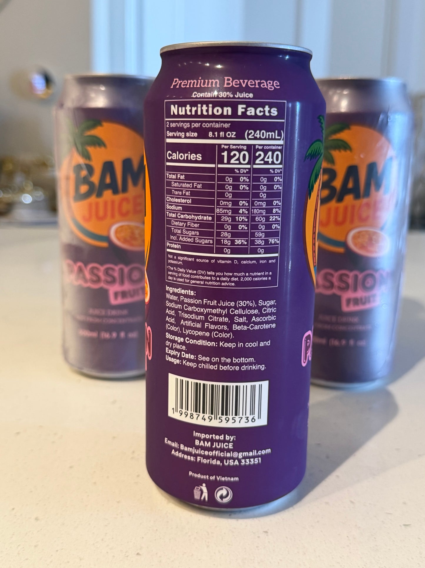 BAM JUICE / PASSION FRUIT